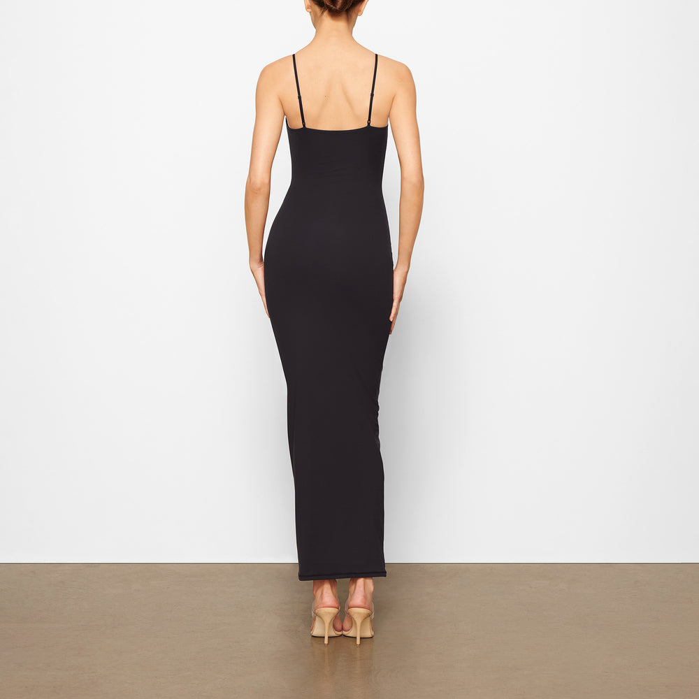 Peignoir Skims FITS EVERYBODY LONG SLIP Noir | 483AVGUYN