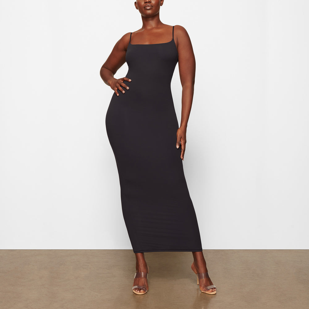 Peignoir Skims FITS EVERYBODY LONG SLIP Noir | 483AVGUYN