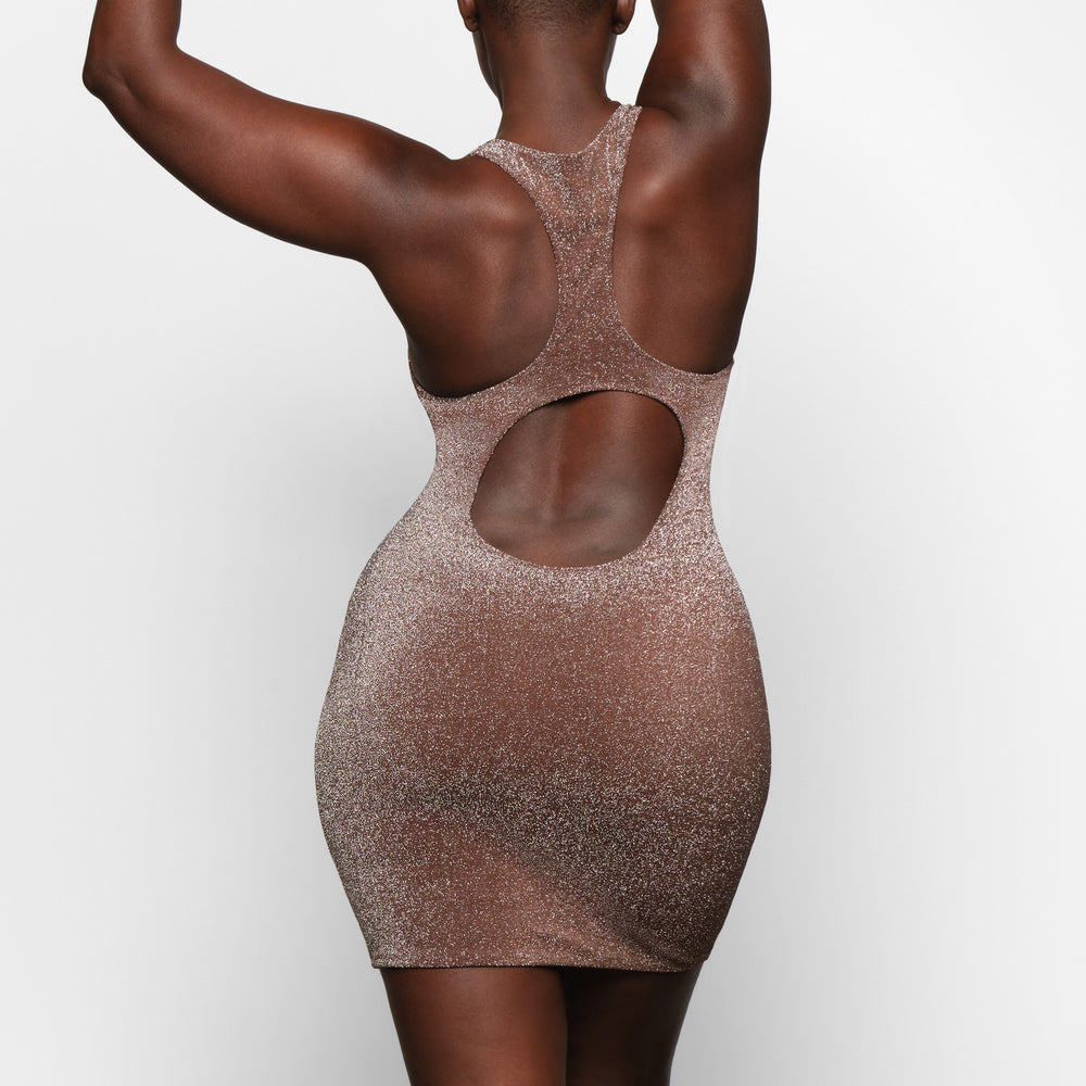 Peignoir Skims GLITTER SWIM METALLIC Chocolat | 861PITHLF