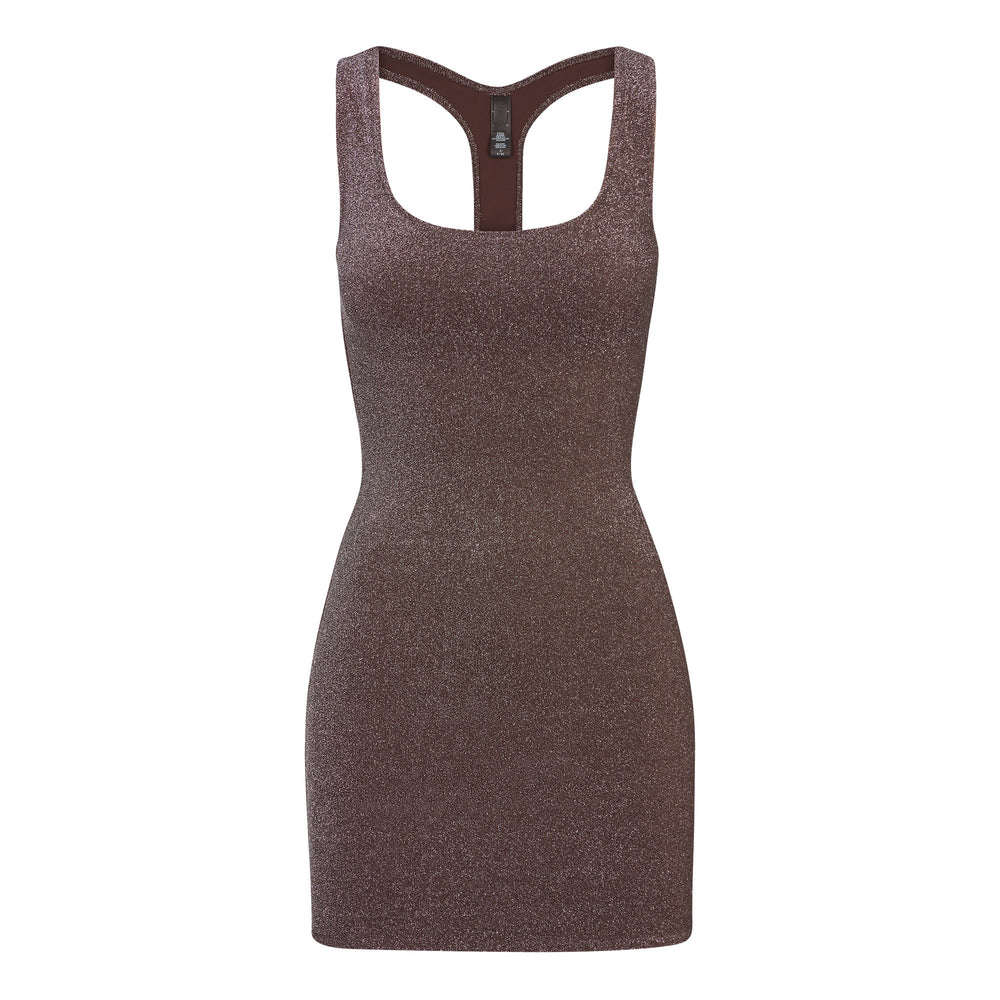 Peignoir Skims GLITTER SWIM METALLIC Chocolat | 861PITHLF