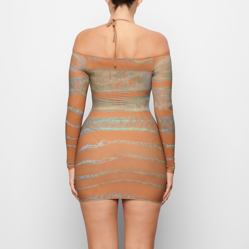 Peignoir Skims JELLY SHEER OFF THE SHOULDER Marron | 027ODHREY