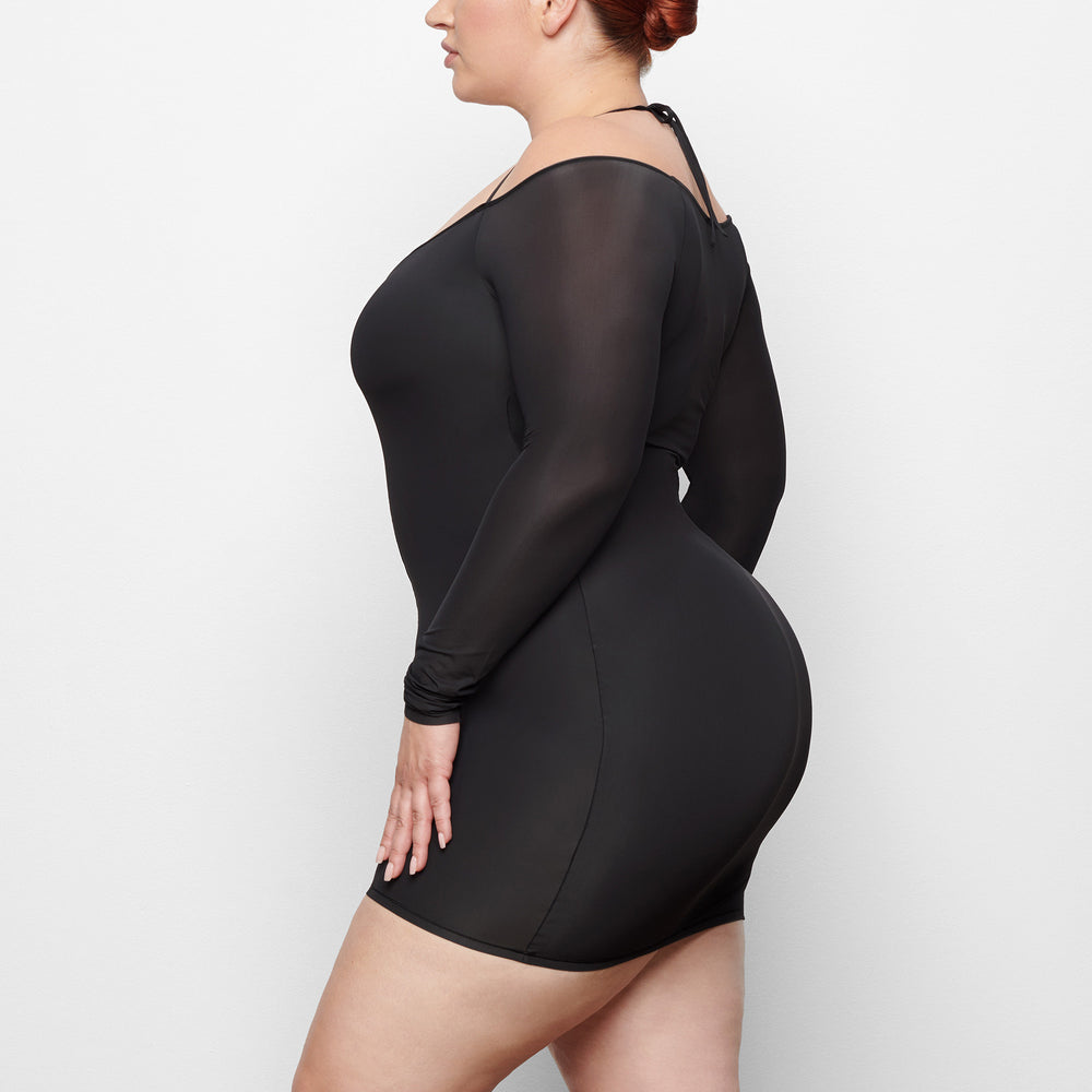 Peignoir Skims JELLY SHEER OFF THE SHOULDER Noir | 529FUGRHI