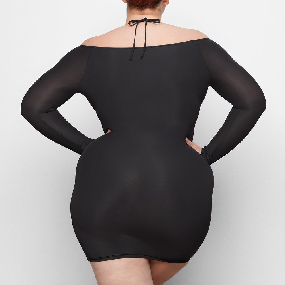 Peignoir Skims JELLY SHEER OFF THE SHOULDER Noir | 529FUGRHI