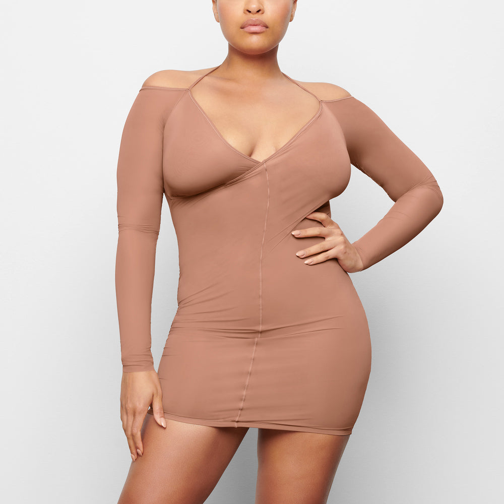 Peignoir Skims JELLY SHEER OFF THE SHOULDER Abricot | 539JCFSOA