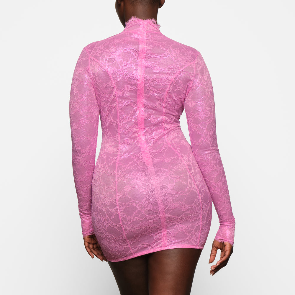 Peignoir Skims LACE TURTLENECK Rose | 410LRUZVM