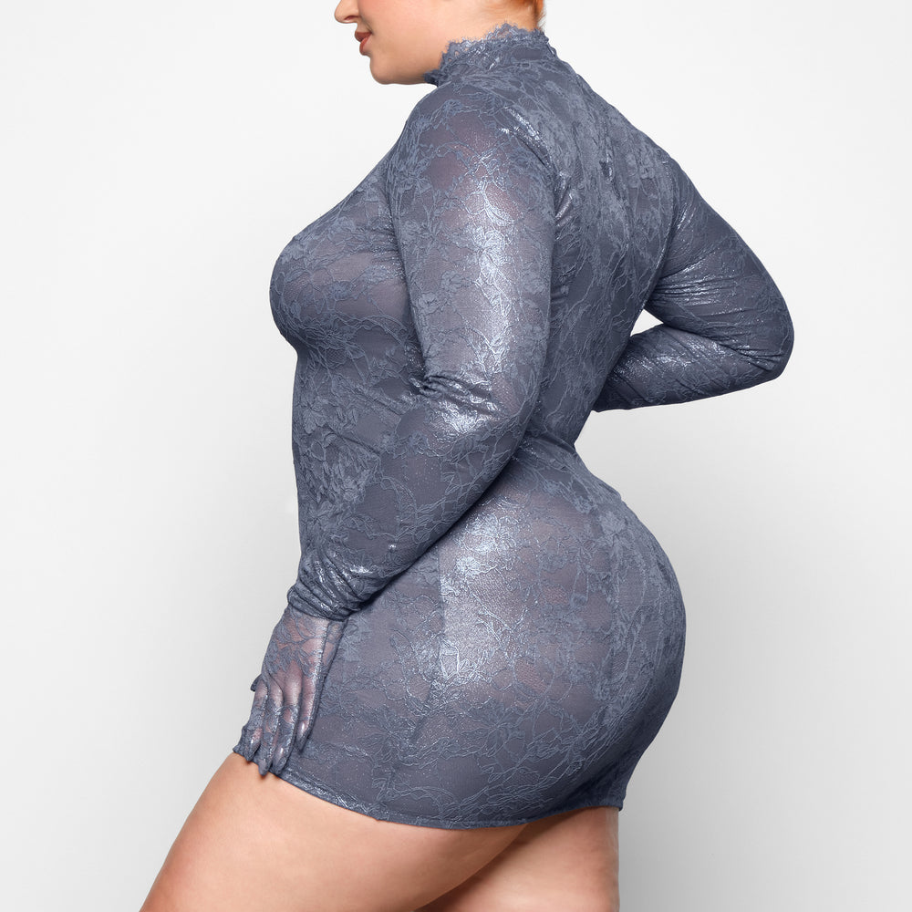 Peignoir Skims LACE TURTLENECK Thunder | 014YCGFKV