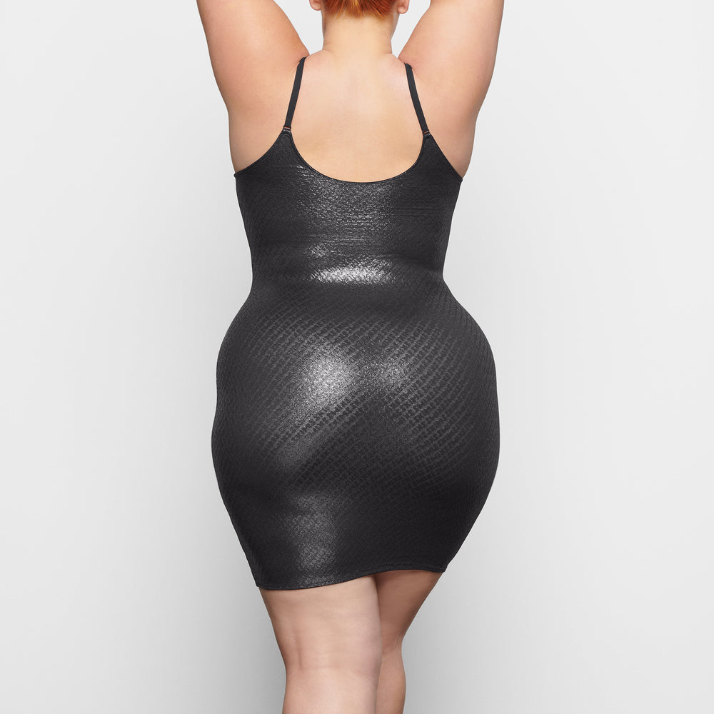 Peignoir Skims LOGO MESH FOIL CAMI Noir | 867TWGCXI
