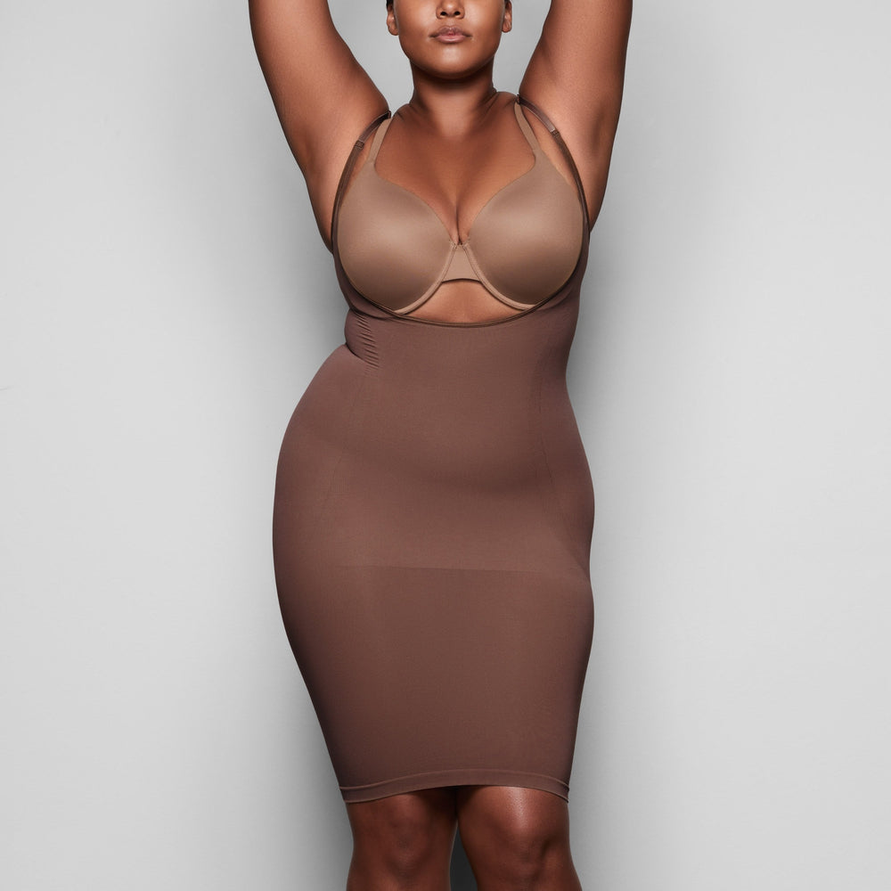 Peignoir Skims OPEN BUST SLIP Abricot | 450YGSJFQ