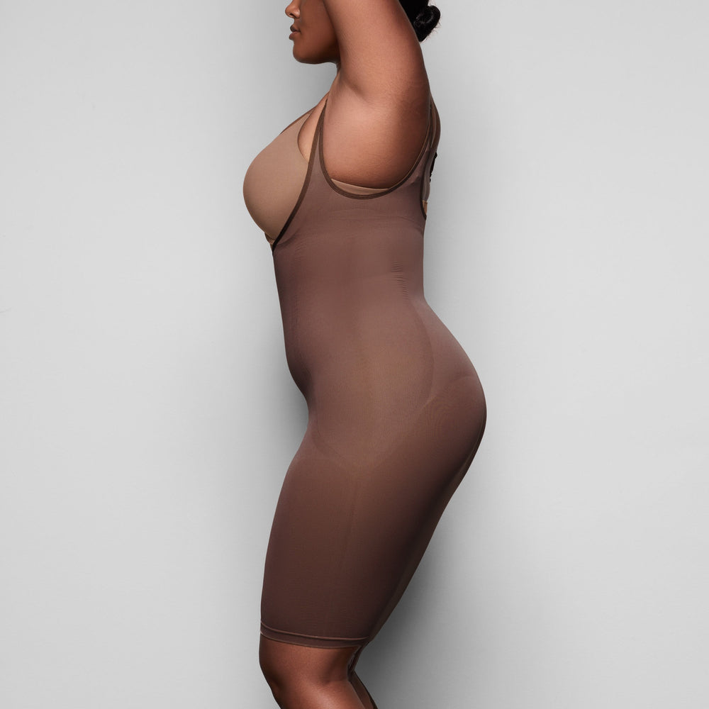 Peignoir Skims OPEN BUST SLIP Abricot | 450YGSJFQ