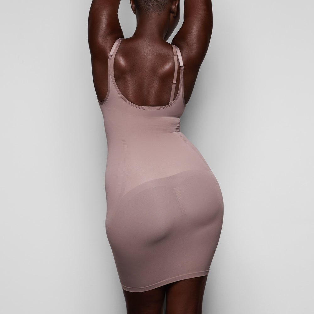 Peignoir Skims OPEN BUST SLIP Marron | 074NDBIFX