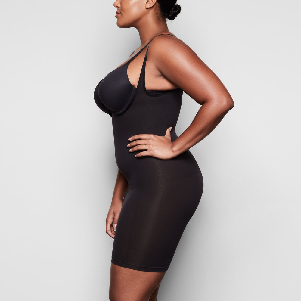 Peignoir Skims OPEN BUST SLIP Noir | 308OGZARD