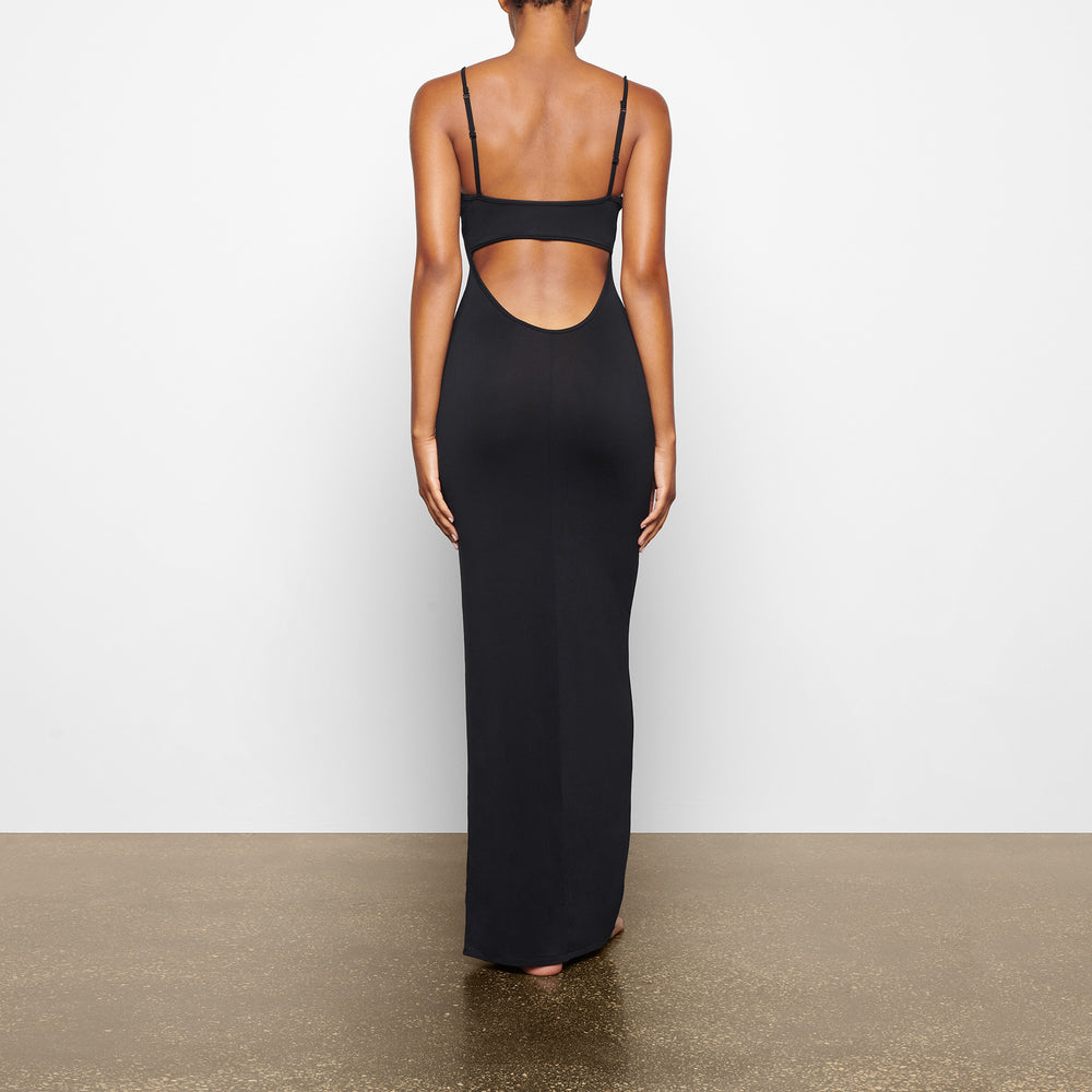 Peignoir Skims SMOOTH LOUNGE LOW BACK CAMI Noir | 538KEJYHN