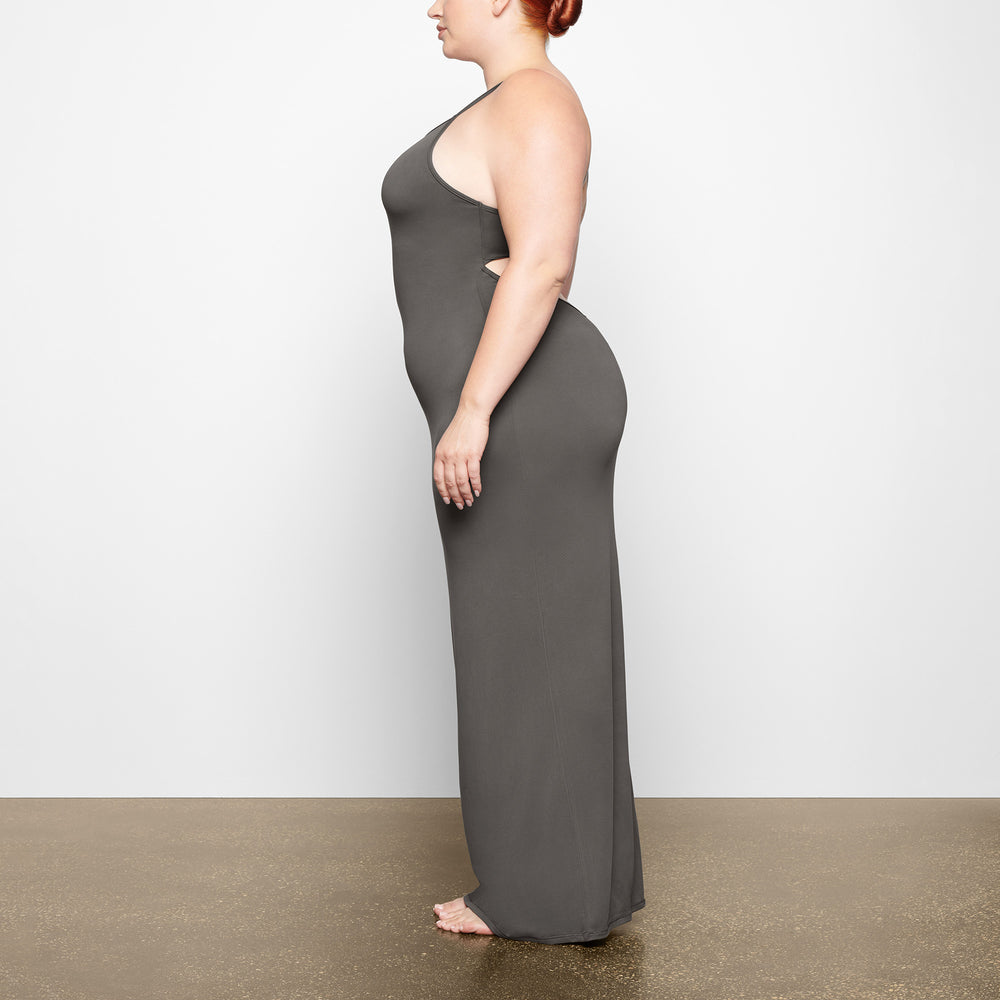 Peignoir Skims SMOOTH LOUNGE LOW BACK CAMI Grise Foncé | 803OLAQGW