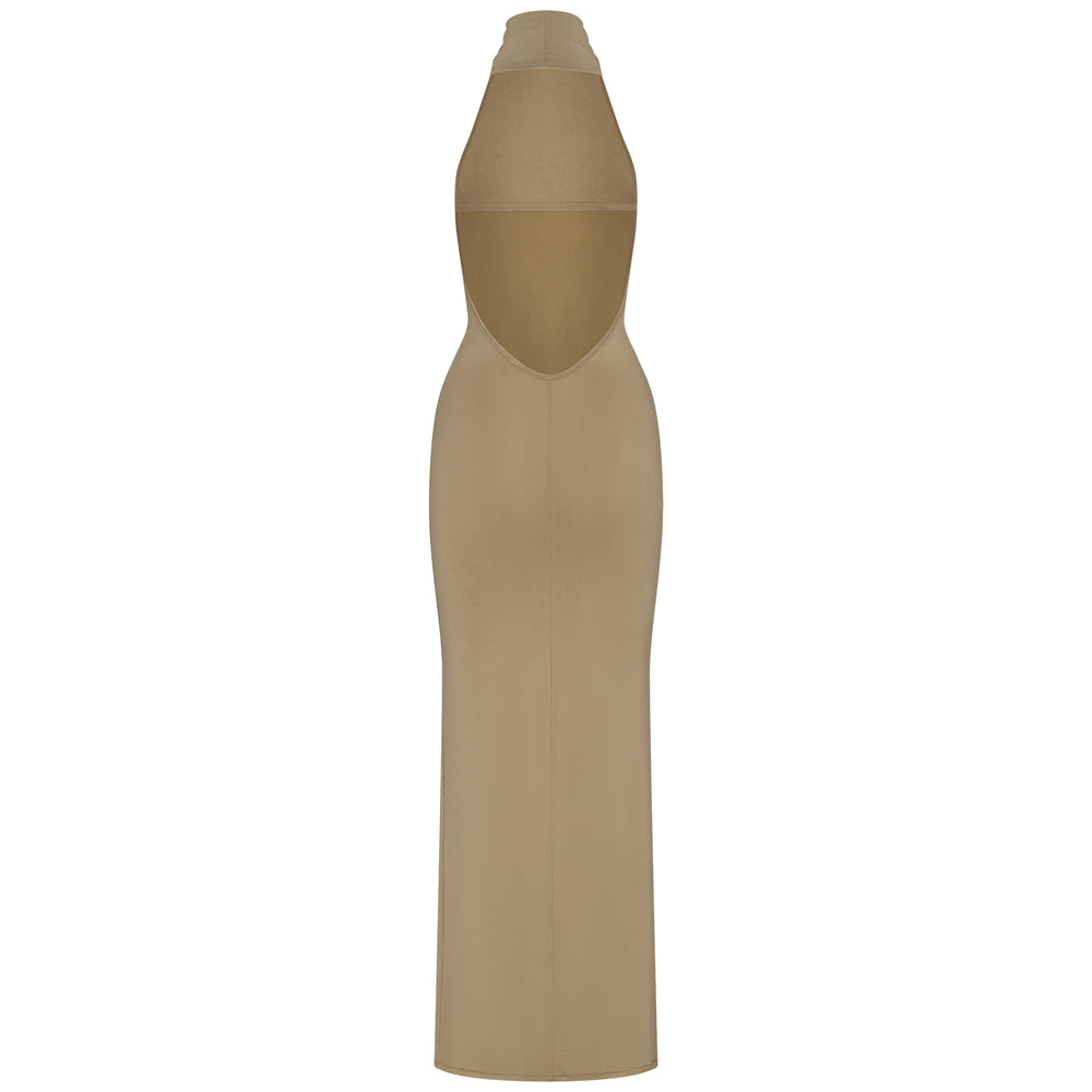 Peignoir Skims SMOOTH LOUNGE LOW BACK HALTER Kaki | 253VONKAW