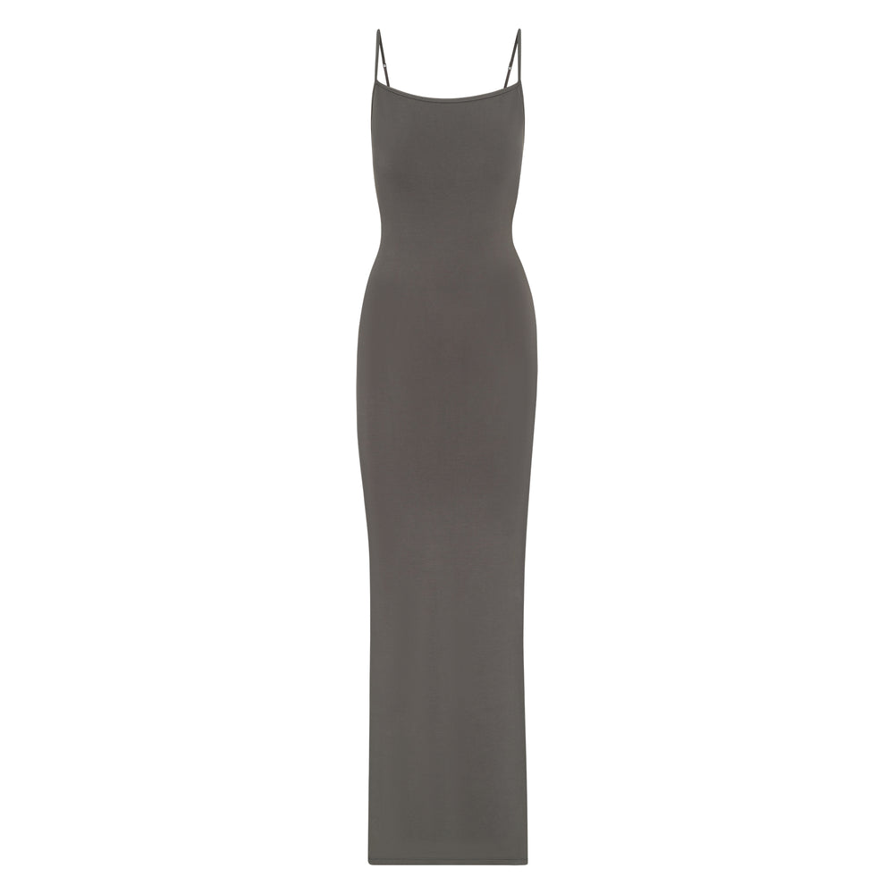 Peignoir Skims SMOOTH LOUNGE LOW BACK KEYHOLE Grise Foncé | 049HIWBXL