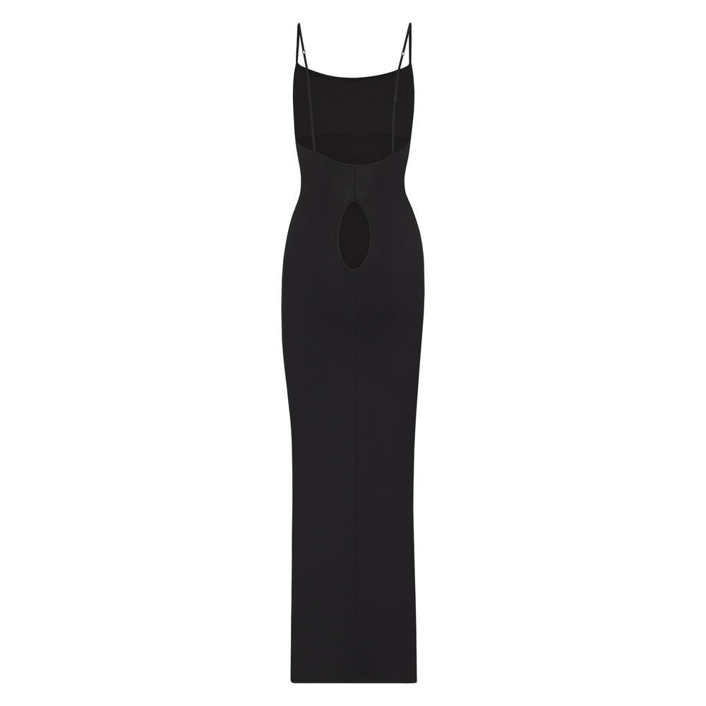 Peignoir Skims SMOOTH LOUNGE LOW BACK KEYHOLE Noir | 057WQZXVL