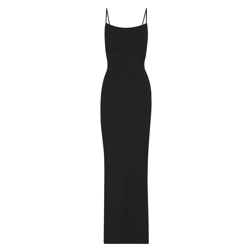Peignoir Skims SMOOTH LOUNGE LOW BACK KEYHOLE Noir | 057WQZXVL