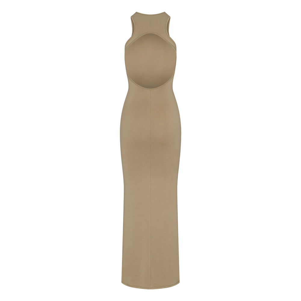 Peignoir Skims SMOOTH LOUNGE OPEN RACERBACK Kaki | 157SMFJNY