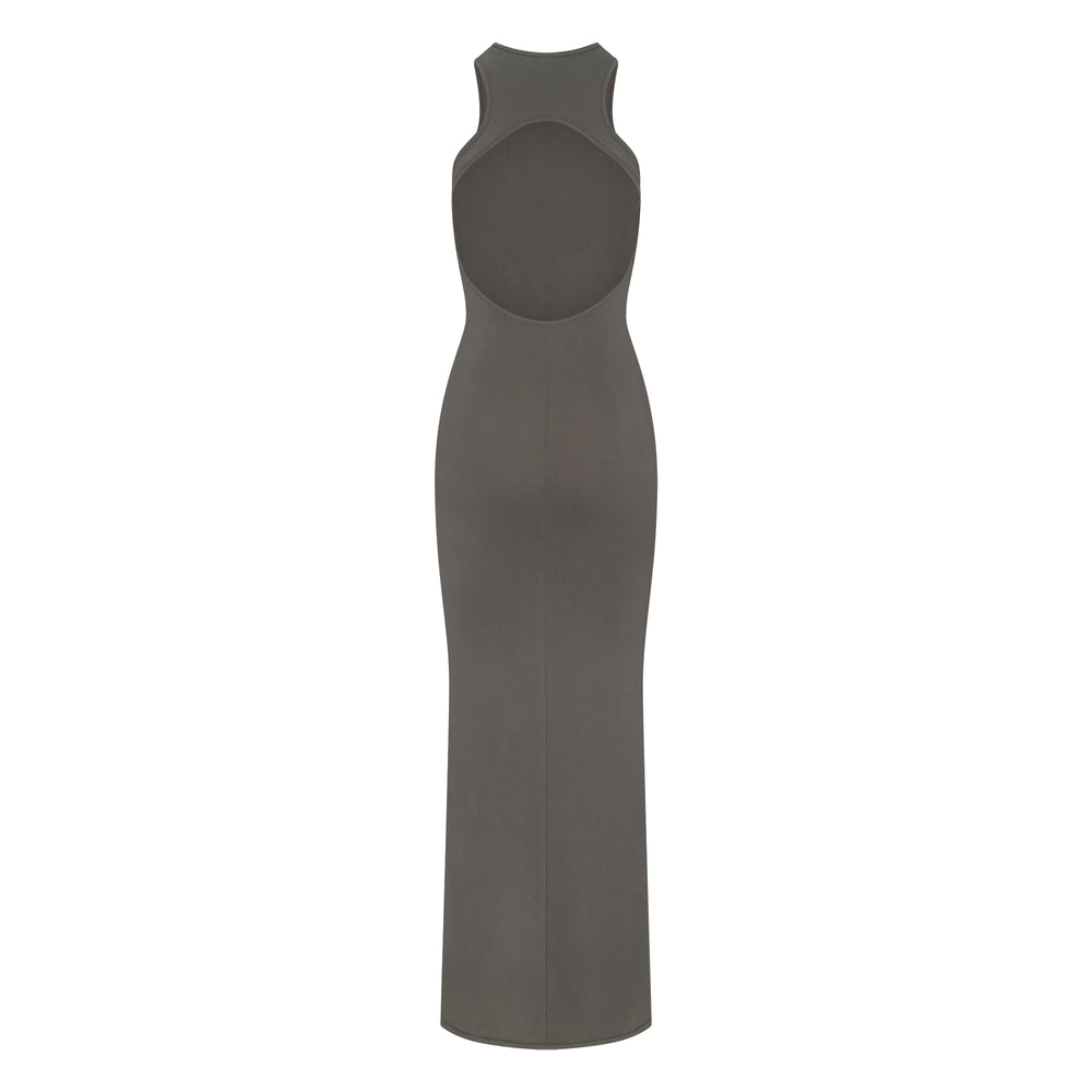 Peignoir Skims SMOOTH LOUNGE OPEN RACERBACK Grise Foncé | 168ISCJYU