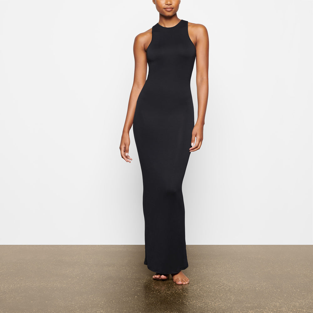 Peignoir Skims SMOOTH LOUNGE OPEN RACERBACK Noir | 249POSRAD