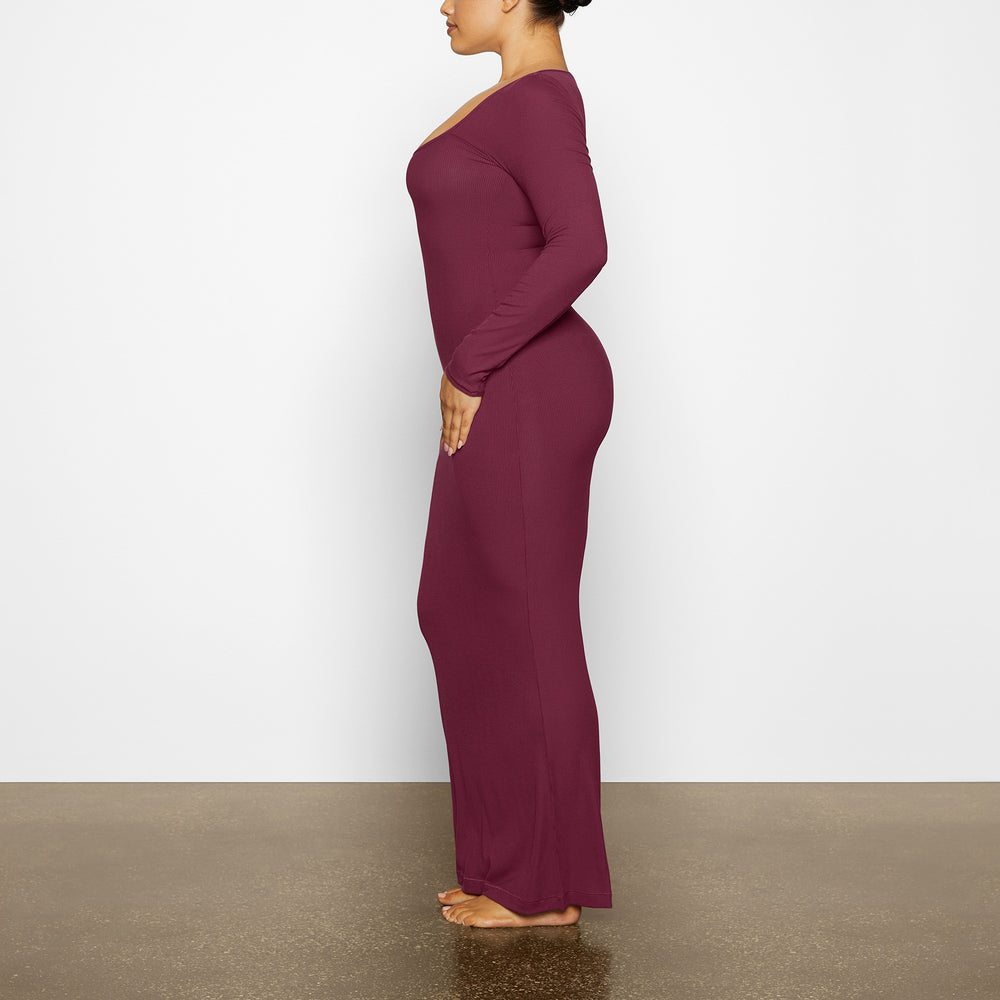 Peignoir Skims SOFT LOUNGE LONG SLEEVE Violette | 590TAWPSG