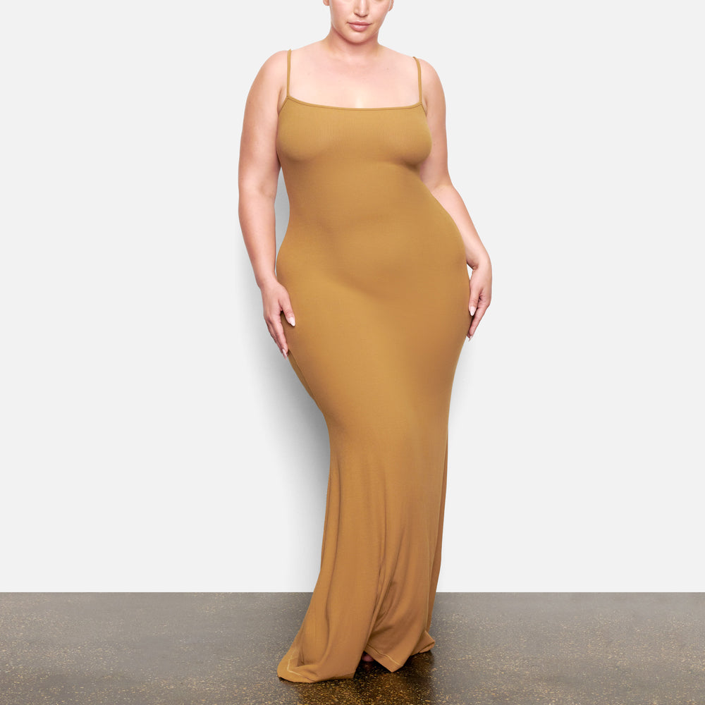 Peignoir Skims SOFT LOUNGE LONG SLIP Doré | 129YZPMET