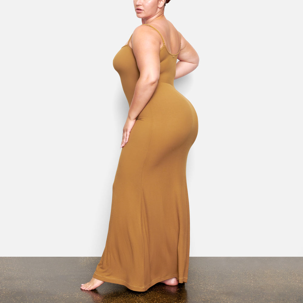 Peignoir Skims SOFT LOUNGE LONG SLIP Doré | 129YZPMET