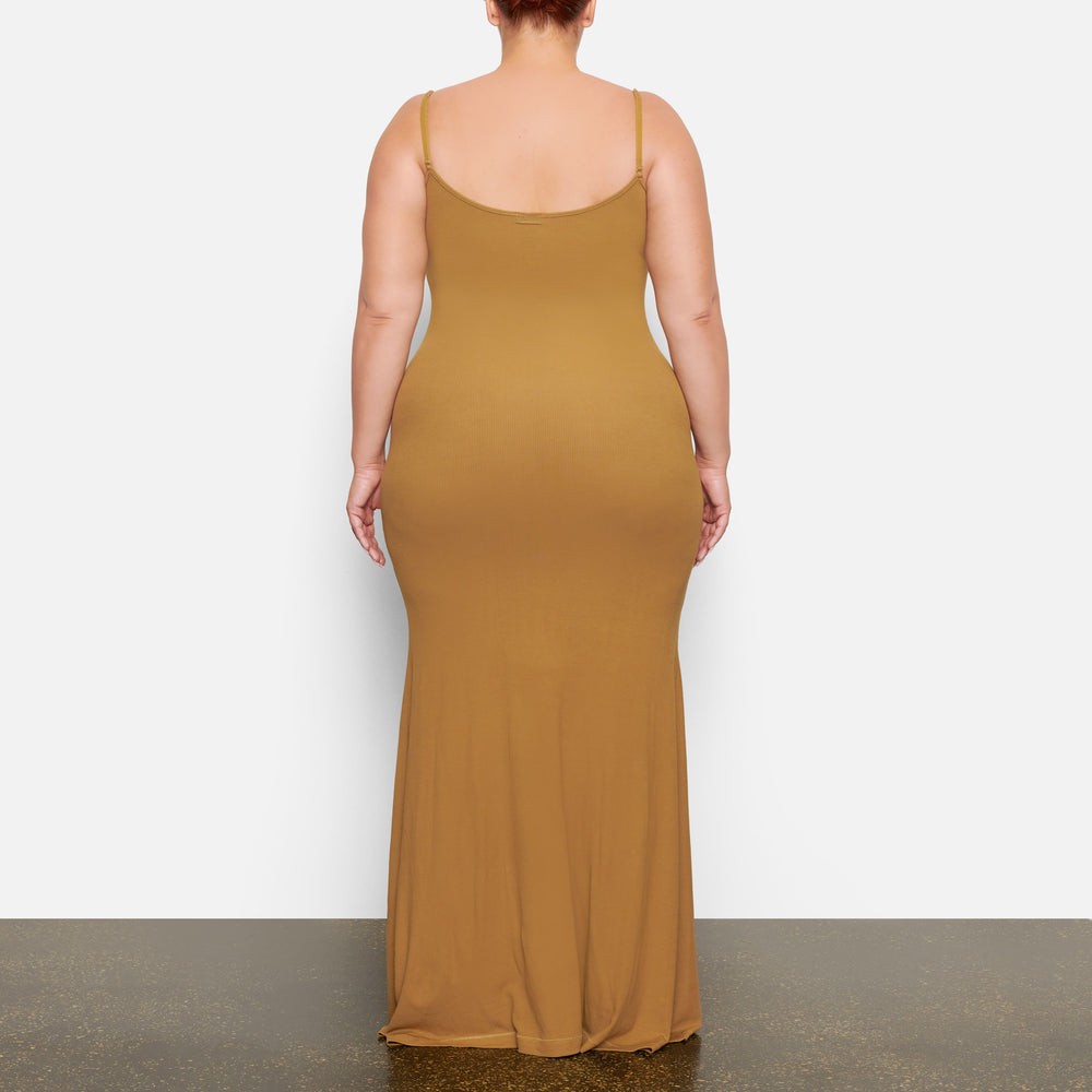 Peignoir Skims SOFT LOUNGE LONG SLIP Doré | 129YZPMET