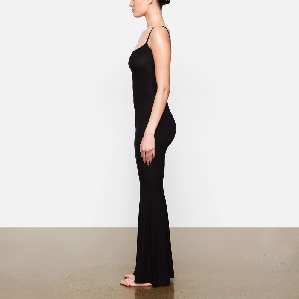 Peignoir Skims SOFT LOUNGE LONG SLIP Noir | 934OYRLWT