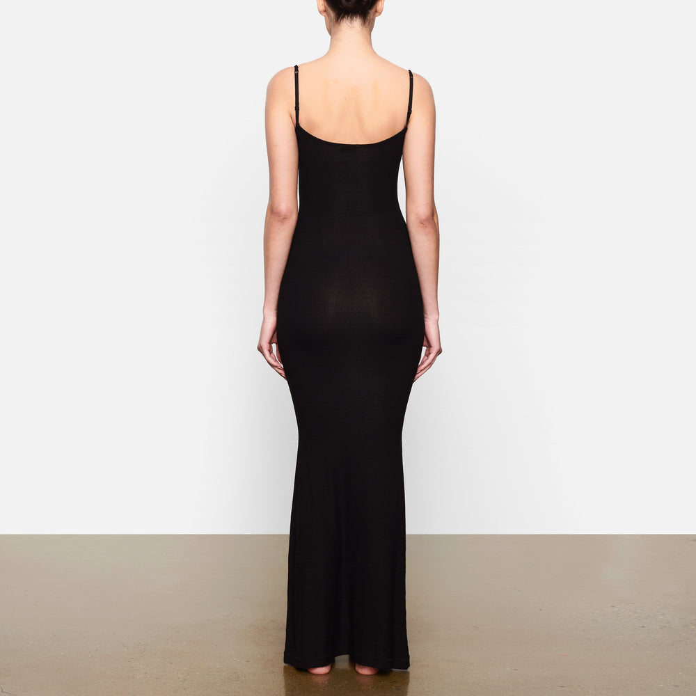 Peignoir Skims SOFT LOUNGE LONG SLIP Noir | 934OYRLWT