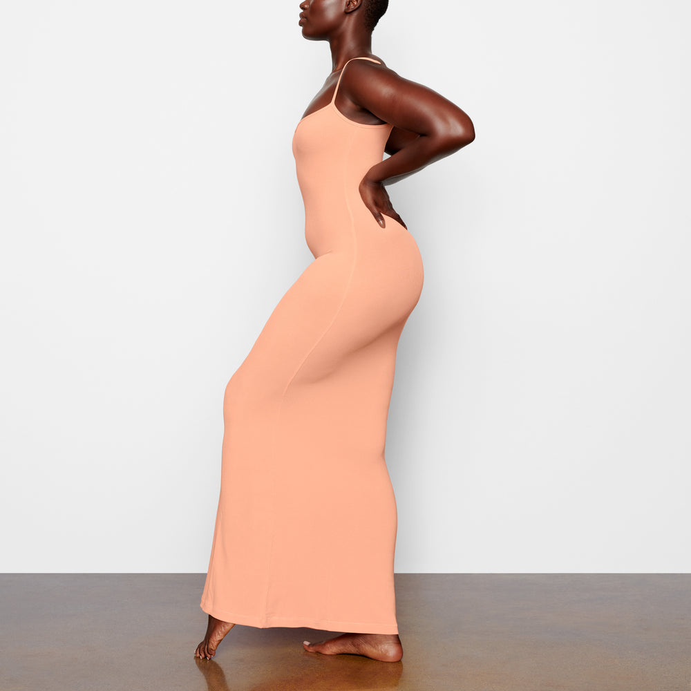 Peignoir Skims SOFT LOUNGE LONG SLIP Orange | 859QSDOVB