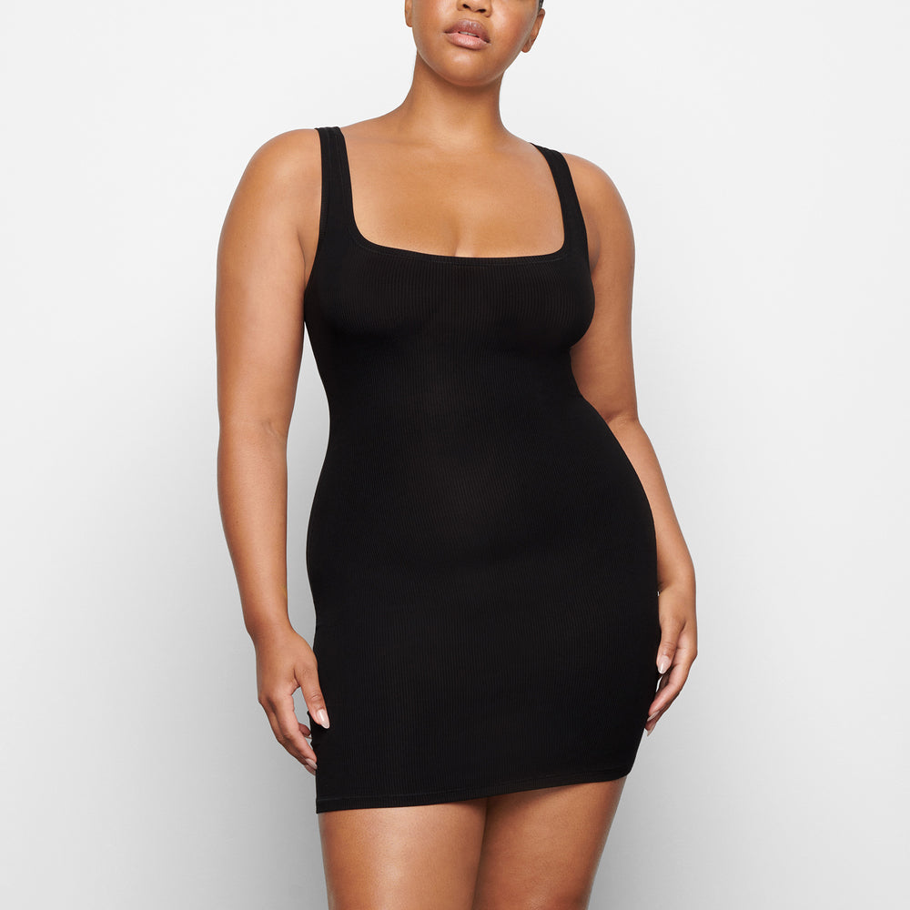 Peignoir Skims SOFT LOUNGE MINI Noir | 672AODCYP