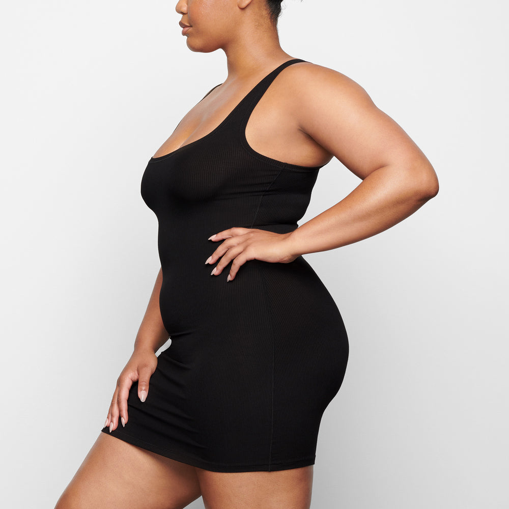Peignoir Skims SOFT LOUNGE MINI Noir | 672AODCYP