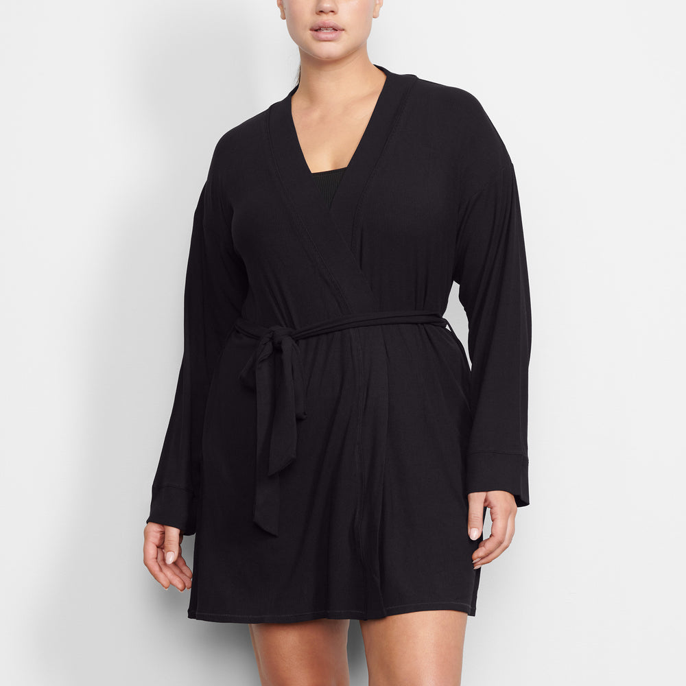 Peignoir Skims SOFT LOUNGE Noir | 534CEVPQT