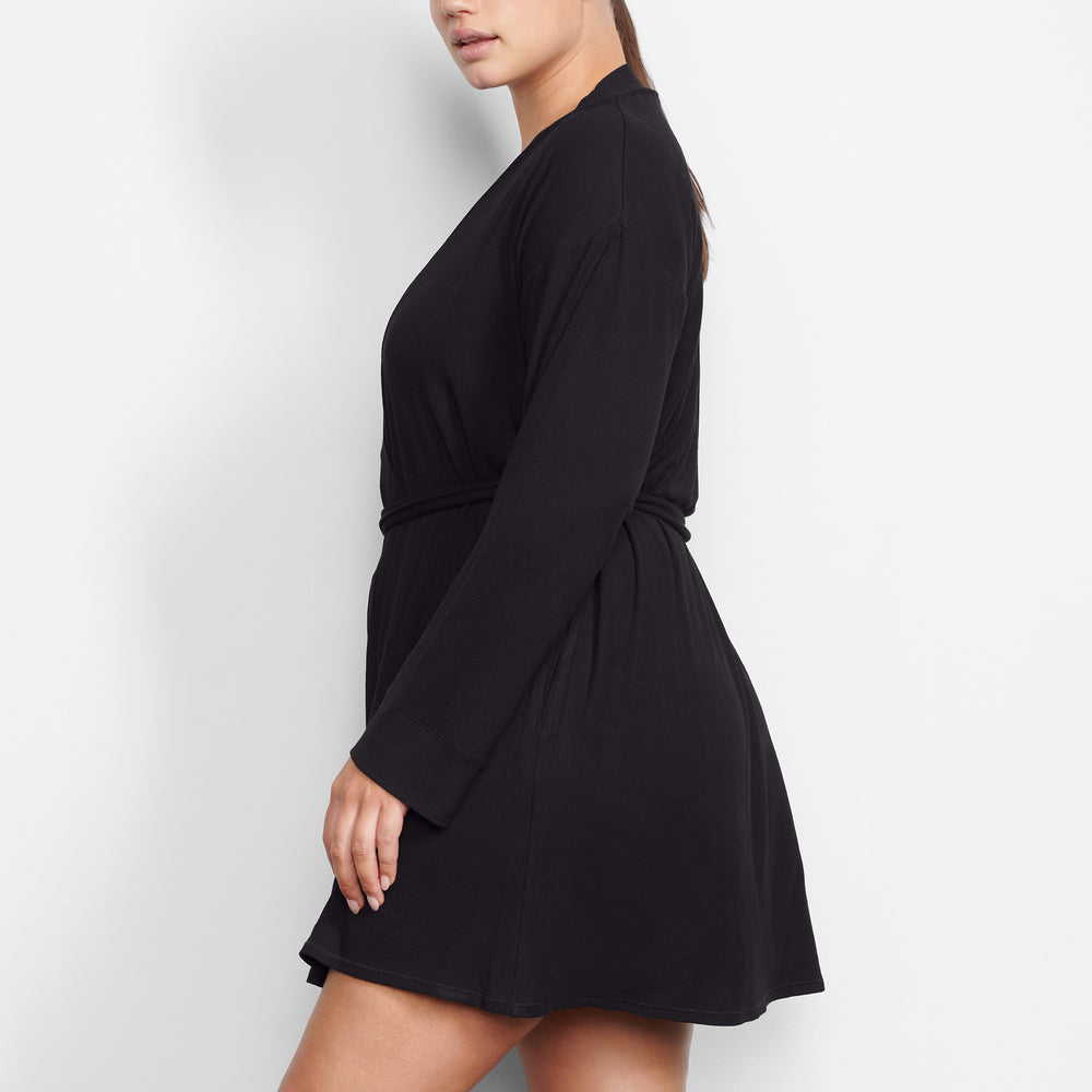 Peignoir Skims SOFT LOUNGE Noir | 534CEVPQT