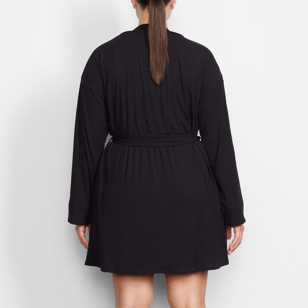 Peignoir Skims SOFT LOUNGE Noir | 534CEVPQT