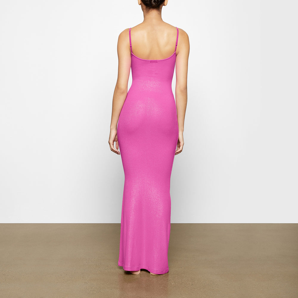 Peignoir Skims SOFT LOUNGE SHIMMER LONG SLIP Fushia | 504PEGNJR