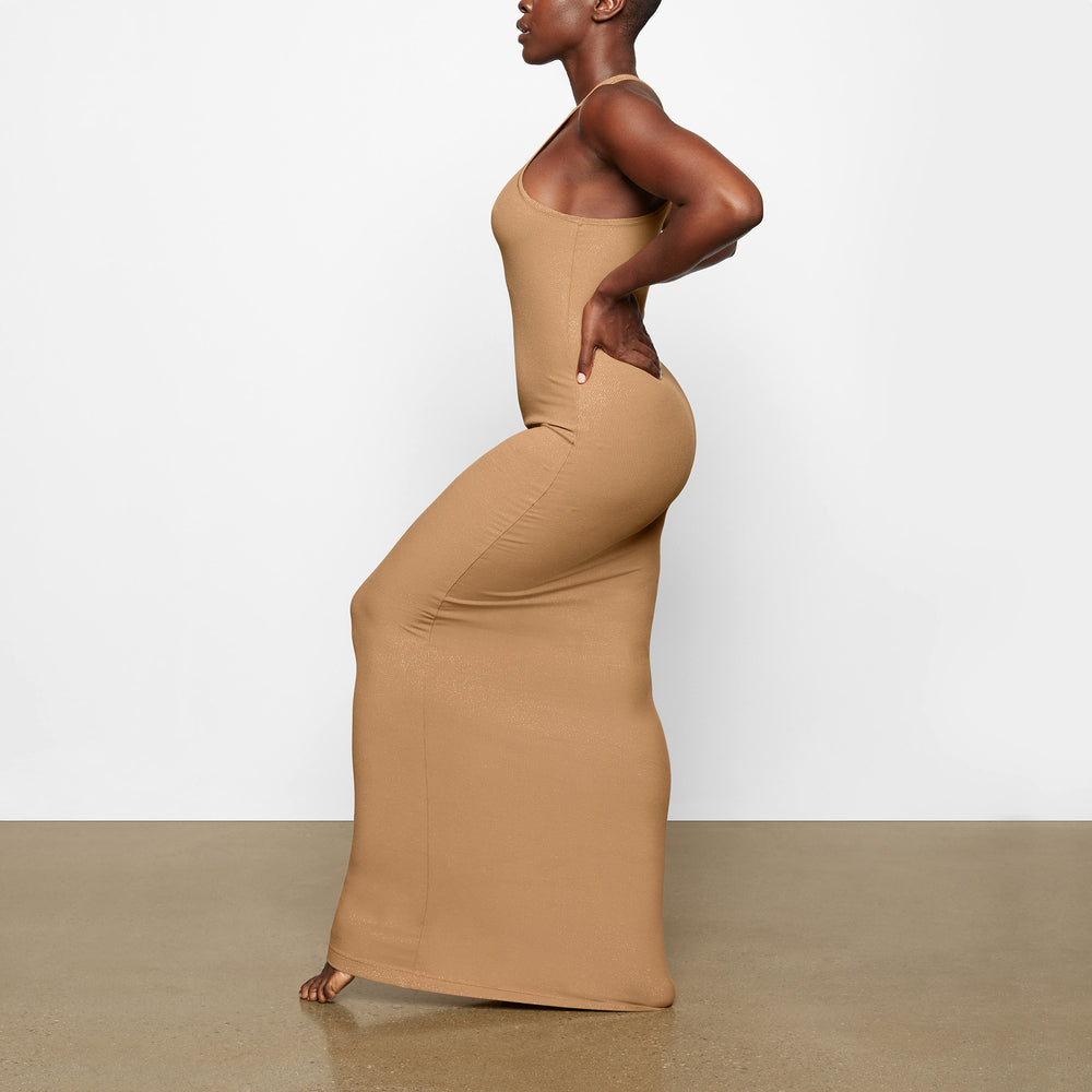 Peignoir Skims SOFT LOUNGE SHIMMER RACERBACK Marron | 380WLQZHC