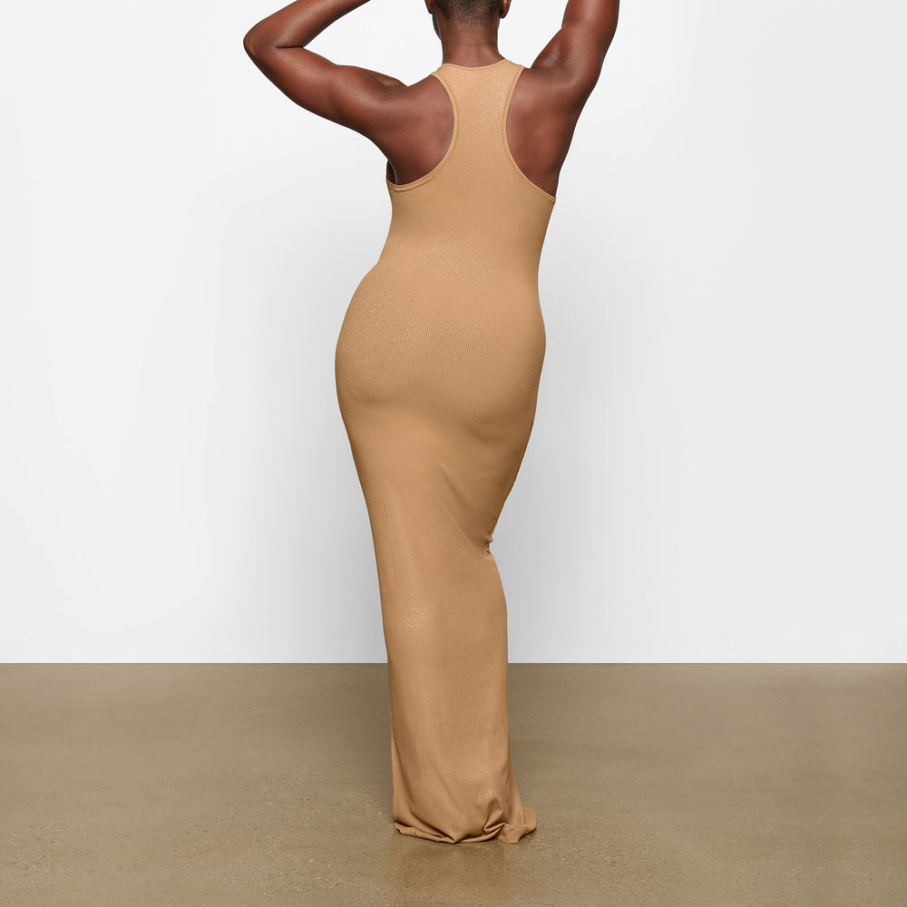 Peignoir Skims SOFT LOUNGE SHIMMER RACERBACK Marron | 380WLQZHC