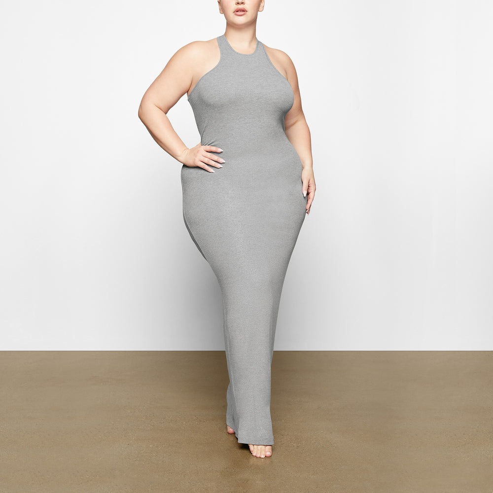 Peignoir Skims SOFT LOUNGE SHIMMER RACERBACK Grise | 781UEZCTV