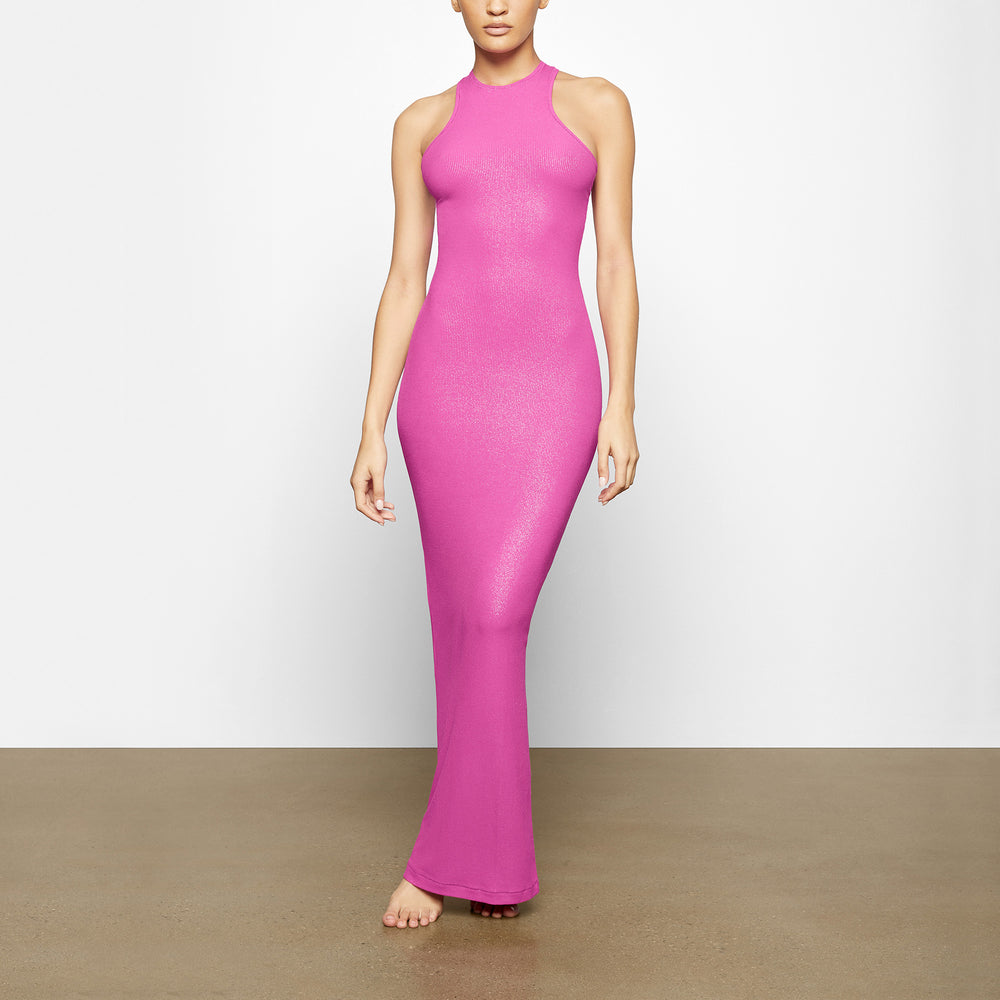 Peignoir Skims SOFT LOUNGE SHIMMER RACERBACK Fushia | 854ZWIKRE