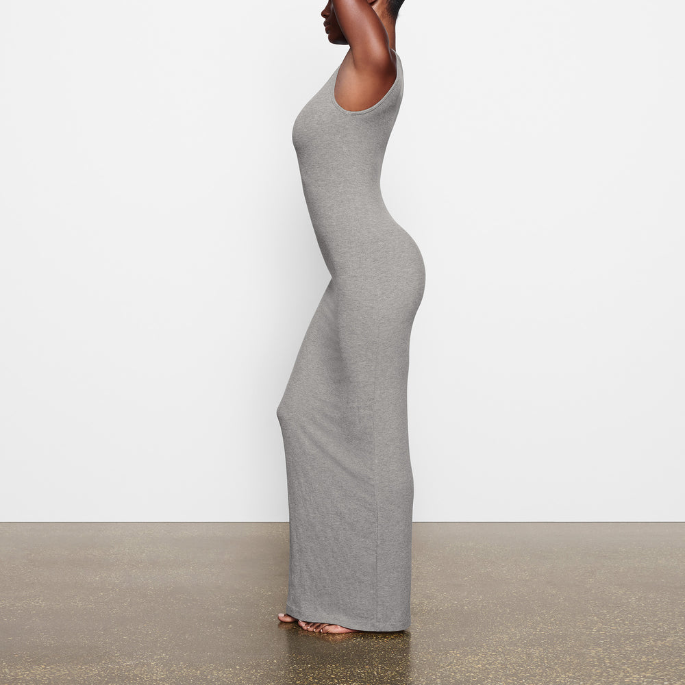 Peignoir Skims SOFT LOUNGE SLEEVELESS LONG Grise | 102SBTKLM