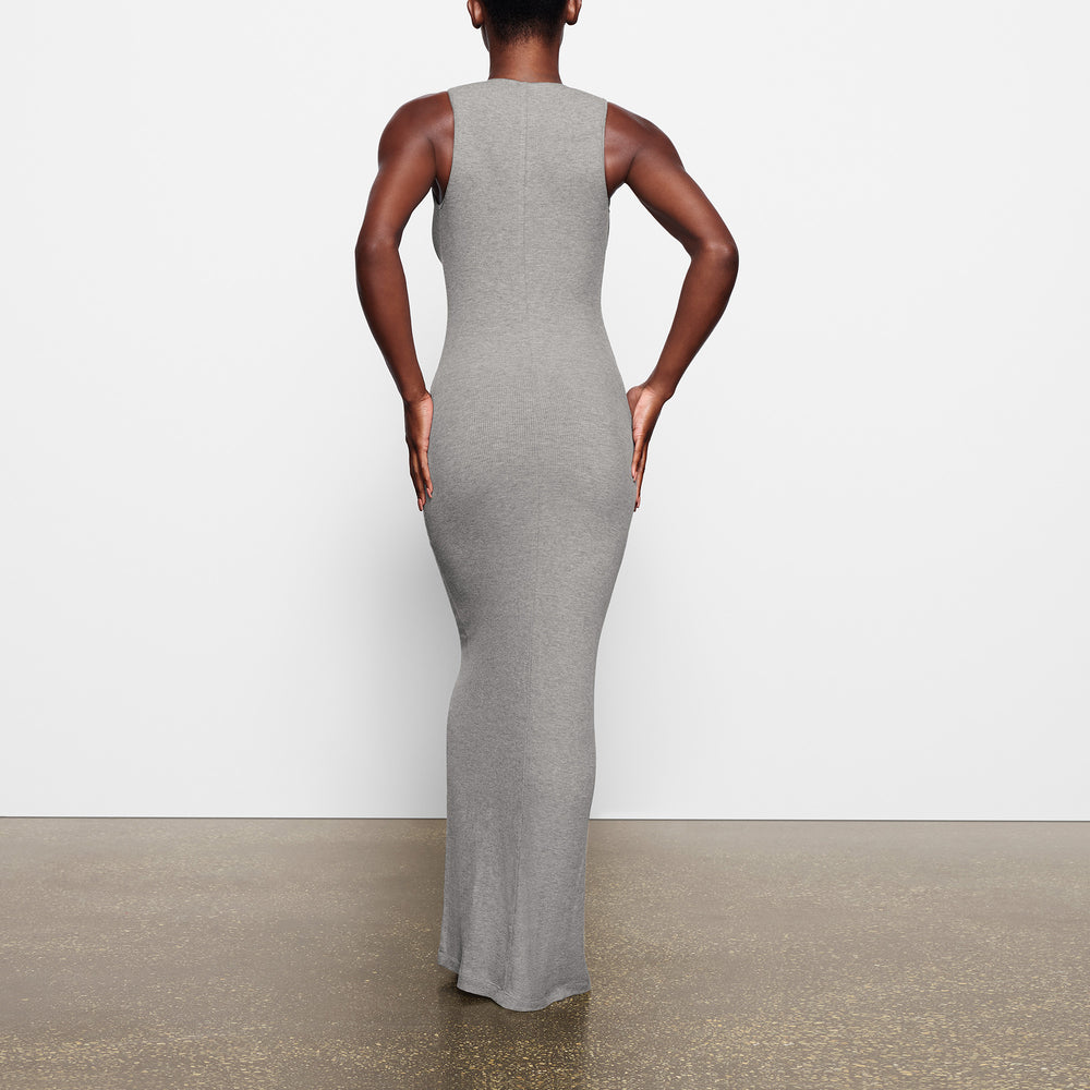 Peignoir Skims SOFT LOUNGE SLEEVELESS LONG Grise | 102SBTKLM
