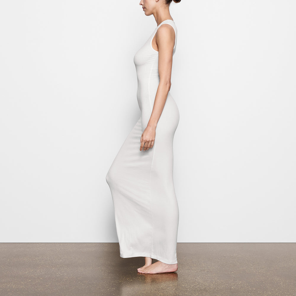 Peignoir Skims SOFT LOUNGE SLEEVELESS LONG Blanche | 158CPATXU