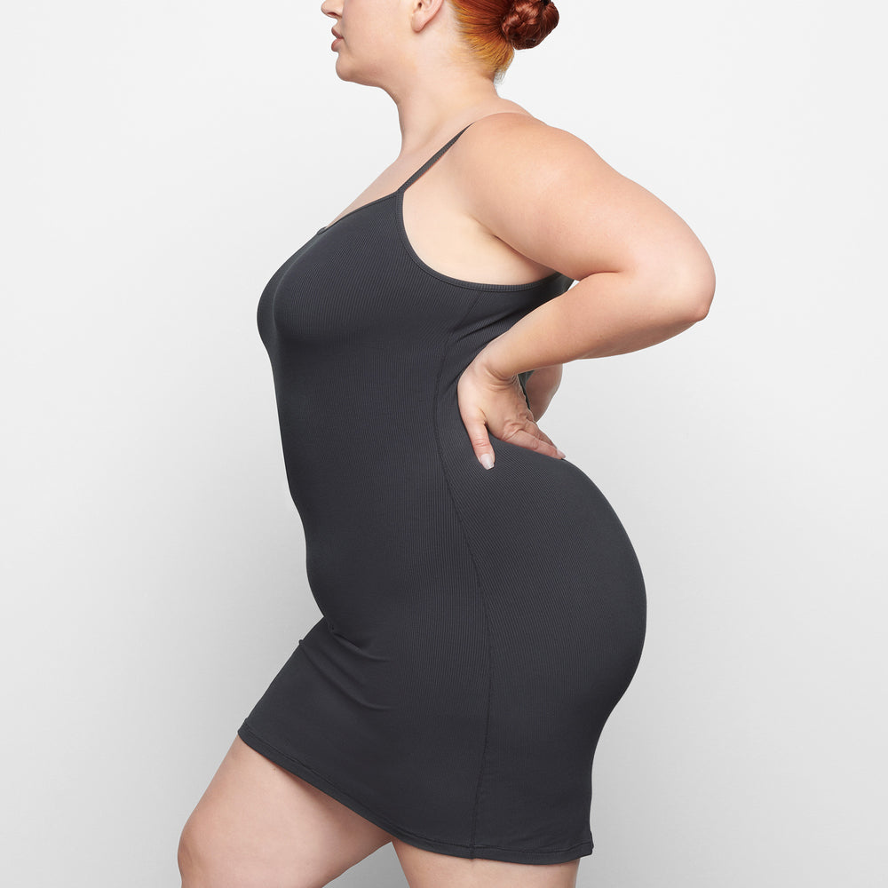 Peignoir Skims SOFT LOUNGE SLIP Grise Foncé | 134LVNBQC