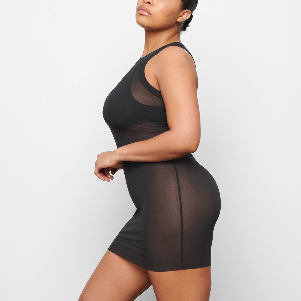 Peignoir Skims SUMMER MESH HIGH NECK TANK Noir | 415UBTDWG