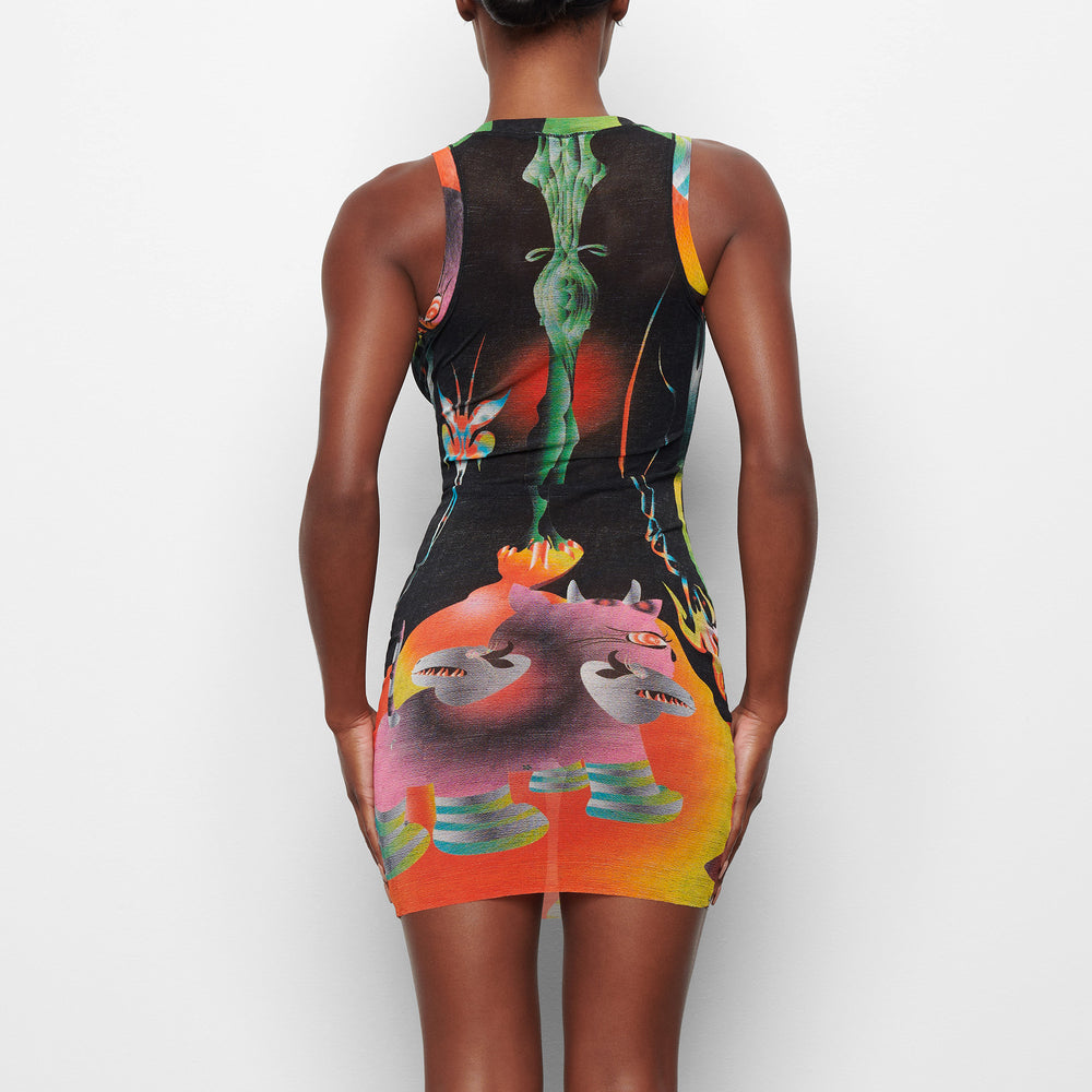 Peignoir Skims SUMMER MESH HIGH NECK TANK Obsidienne | 527SDBECO