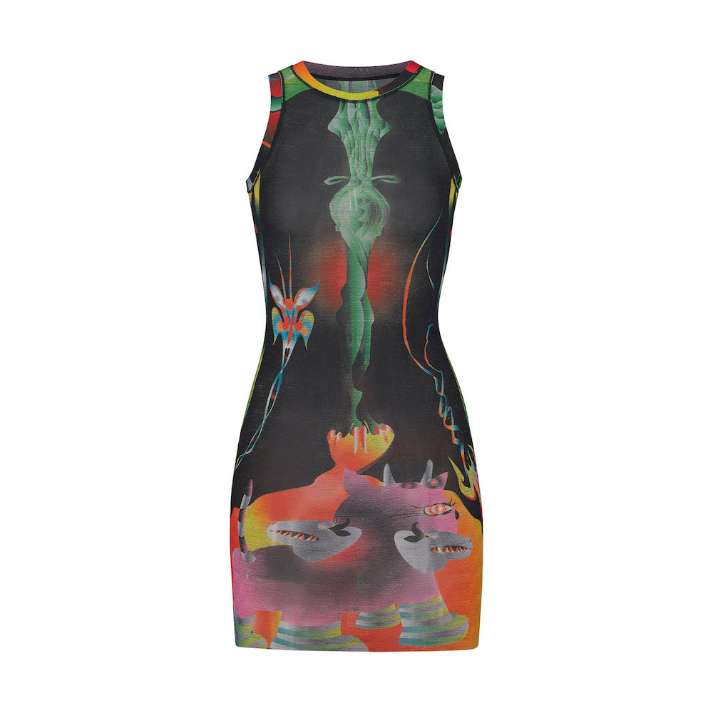 Peignoir Skims SUMMER MESH HIGH NECK TANK Obsidienne | 527SDBECO