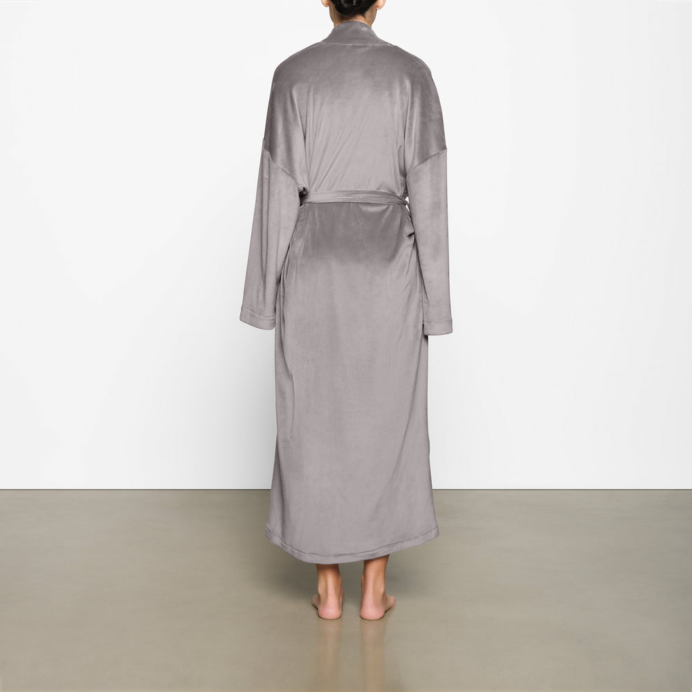 Peignoir Skims VELOUR WRAP Grise | 819VRNCXH