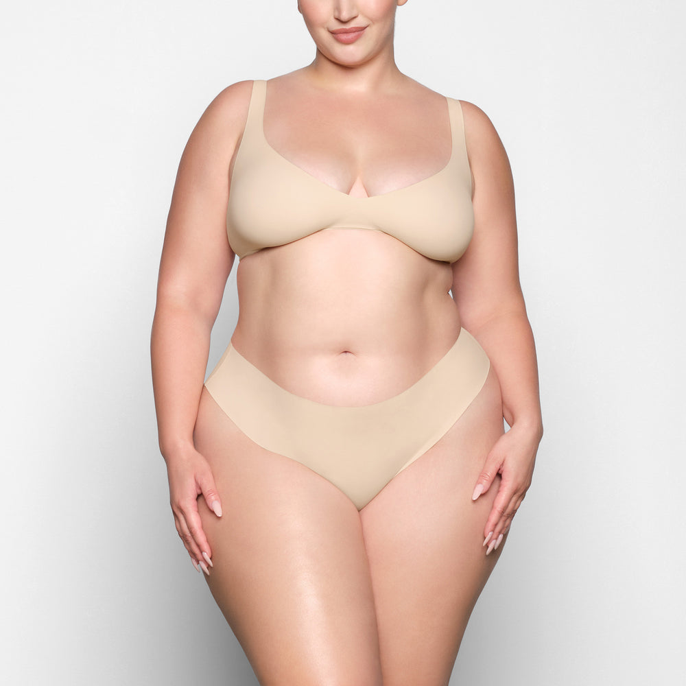 Plunge Bra Skims NAKED Marron | 312SFEZMH
